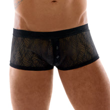 Lade das Bild in den Galerie-Viewer, Herren Unterhose M-XL transparent mit Knopfleiste &quot;Theo&quot;
