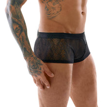 Lade das Bild in den Galerie-Viewer, Herren Unterhose M-XL transparent mit Knopfleiste &quot;Theo&quot;
