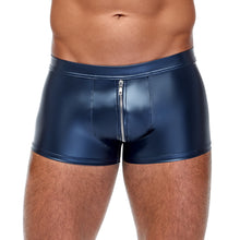 Lade das Bild in den Galerie-Viewer, Herren Pants Blau M-2XL Metallic-Matt-Look mit Reißverschluss &quot;Aslan&quot;
