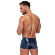 Lade das Bild in den Galerie-Viewer, Herren Pants Blau M-2XL Metallic-Matt-Look mit Reißverschluss &quot;Aslan&quot;
