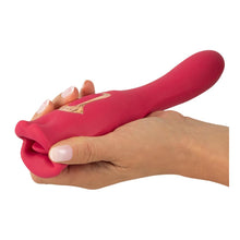 Lade das Bild in den Galerie-Viewer, 2-in-1 Vibrator mit Moving-Lips und Vibro-Zunge - 22 cm
