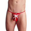 Herren String Rot S-L mit Satin-Schleife 