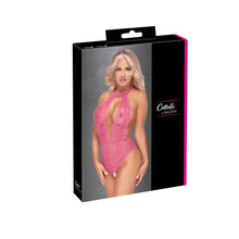 Lade das Bild in den Galerie-Viewer, Body ouvert S-XL in Pink komplett aus feiner Spitze &quot;Topsy&quot;
