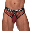 Herren String S - XL burgund-rot mit Cock-Ring von Male Power