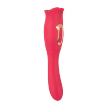 Lade das Bild in den Galerie-Viewer, 2-in-1 Vibrator mit Moving-Lips und Vibro-Zunge - 22 cm
