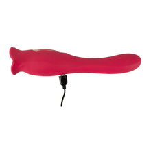 Lade das Bild in den Galerie-Viewer, 2-in-1 Vibrator mit Moving-Lips und Vibro-Zunge - 22 cm
