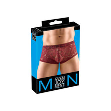 Lade das Bild in den Galerie-Viewer, Herren Pants M - 2XL transparente Spitze rot &quot;Gino&quot;
