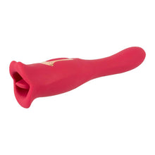 Lade das Bild in den Galerie-Viewer, 2-in-1 Vibrator mit Moving-Lips und Vibro-Zunge - 22 cm
