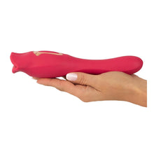 Lade das Bild in den Galerie-Viewer, 2-in-1 Vibrator mit Moving-Lips und Vibro-Zunge - 22 cm
