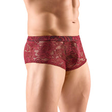 Lade das Bild in den Galerie-Viewer, Herren Pants M - 2XL transparente Spitze rot &quot;Gino&quot;
