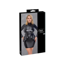 Lade das Bild in den Galerie-Viewer, Wetlook Minikleid XL-3XL mit 2 soften Armfesseln &quot;Harriet&quot;
