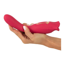 Lade das Bild in den Galerie-Viewer, 2-in-1 Vibrator mit Moving-Lips und Vibro-Zunge - 22 cm
