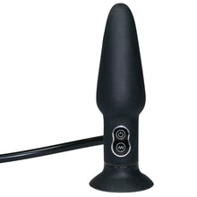 Lade das Bild in den Galerie-Viewer, True Black Vibro Anal Plug
