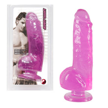 Lade das Bild in den Galerie-Viewer, Dildo in Penisform, auf Saugfuß. Jerry Giant lila, 22cm
