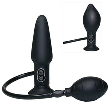 Lade das Bild in den Galerie-Viewer, True Black Vibro Anal Plug
