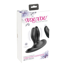 Lade das Bild in den Galerie-Viewer, Silikon Butt Plug mit 2 Armen und 12 Vibrationsmodi, 8,9cm
