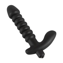 Lade das Bild in den Galerie-Viewer, Silikon Anal-Vibrator mit Klitoris und Perineum-Stimulator
